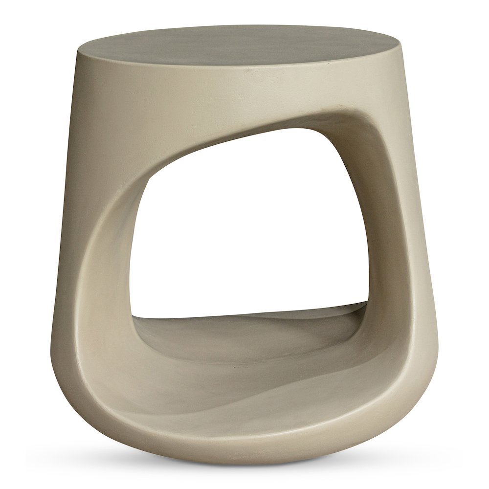 Rothko Outdoor Stool Cream. Picture 1