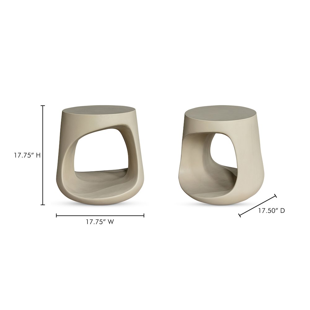 Rothko Outdoor Stool Cream. Picture 8