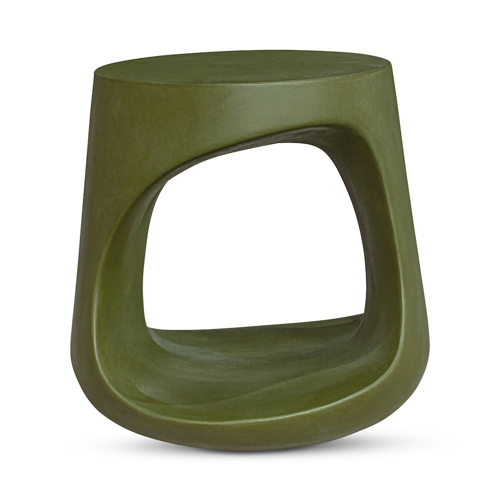 Rothko Outdoor Stool Green. Picture 1