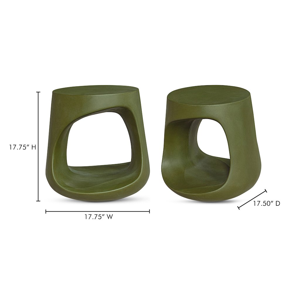 Rothko Outdoor Stool Green. Picture 8