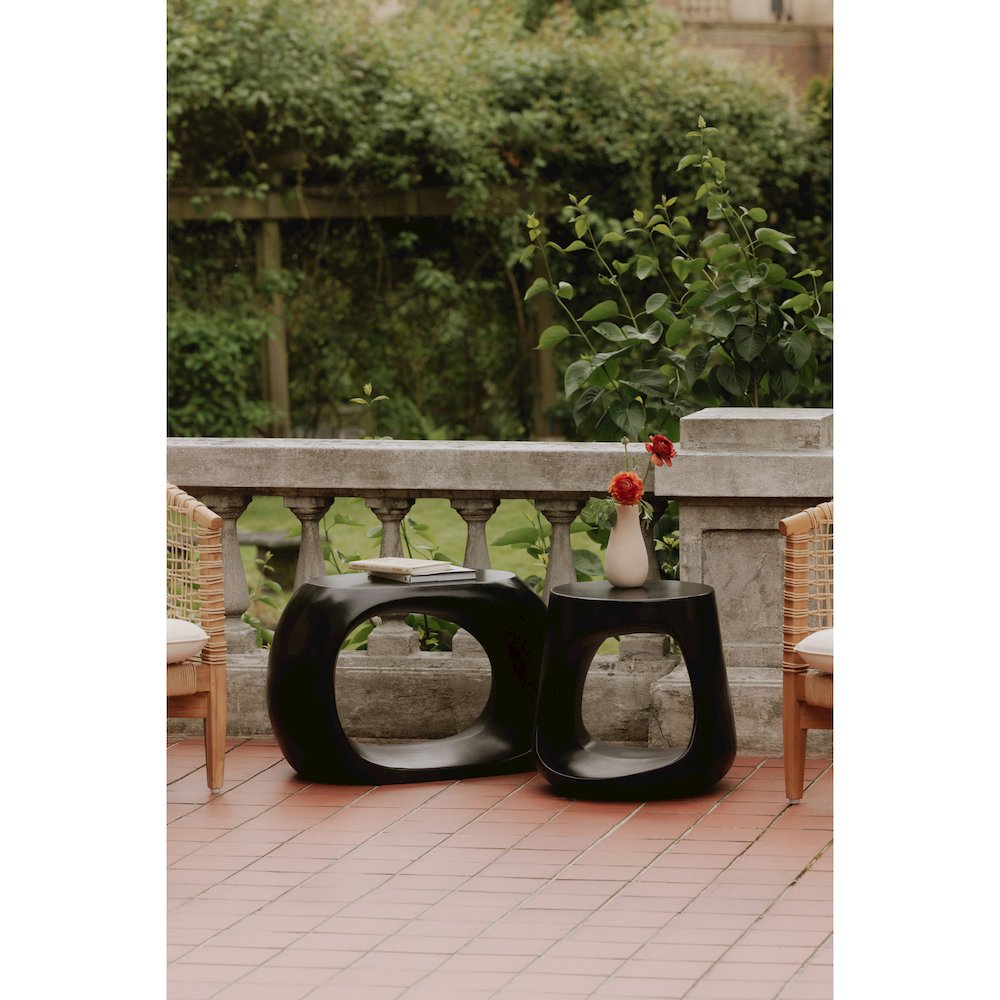 Albers Outdoor Stool Black. Picture 5