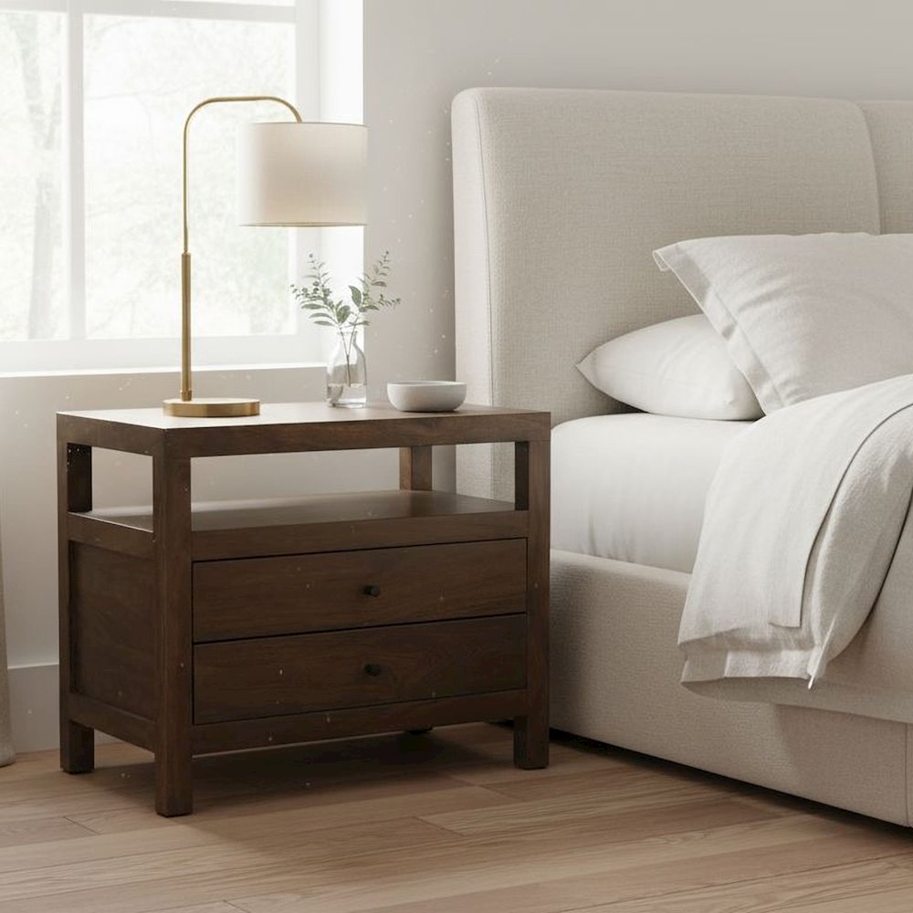 Windsor Nightstand Dark Brown. Picture 2