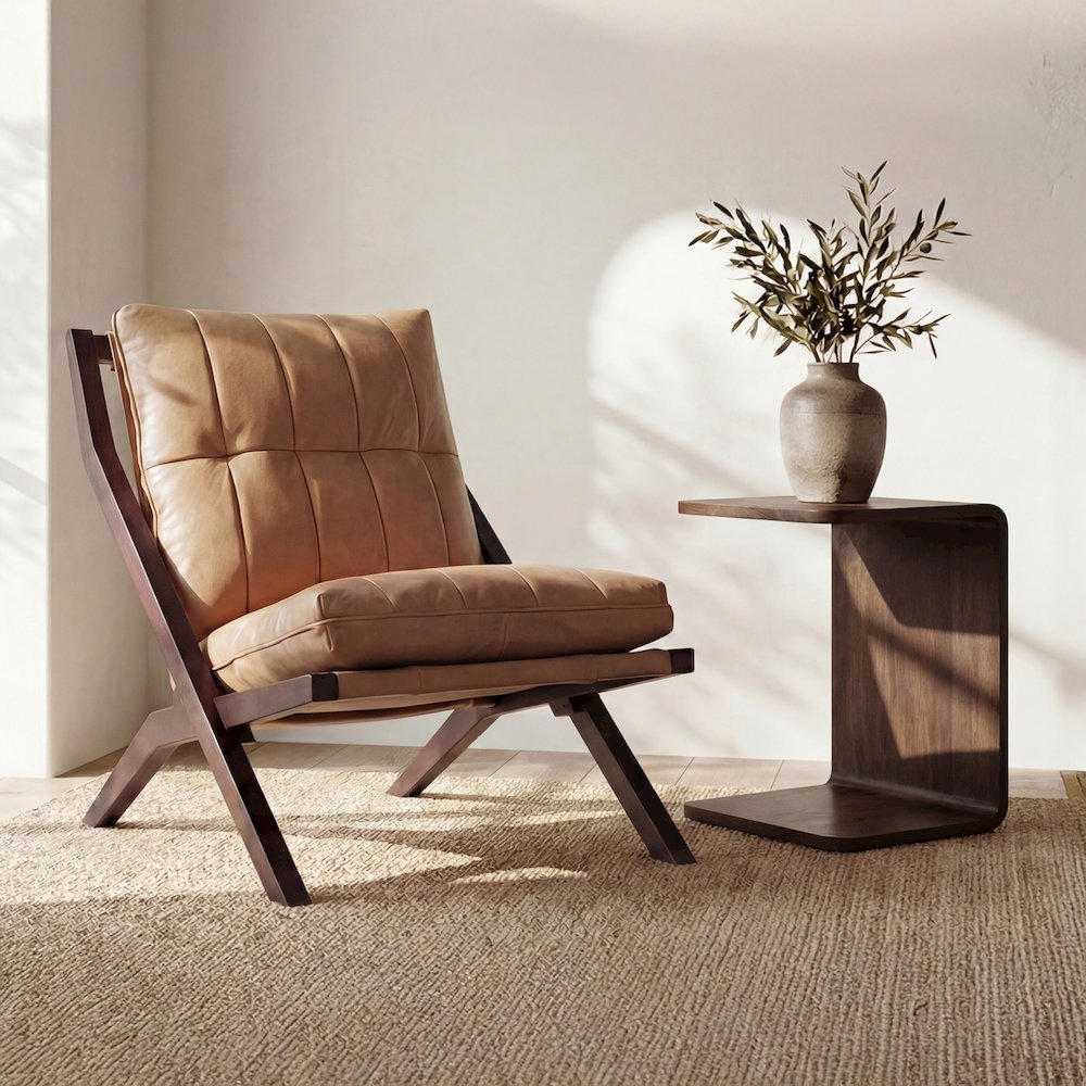 Carrie Side Table Dark Brown. Picture 1