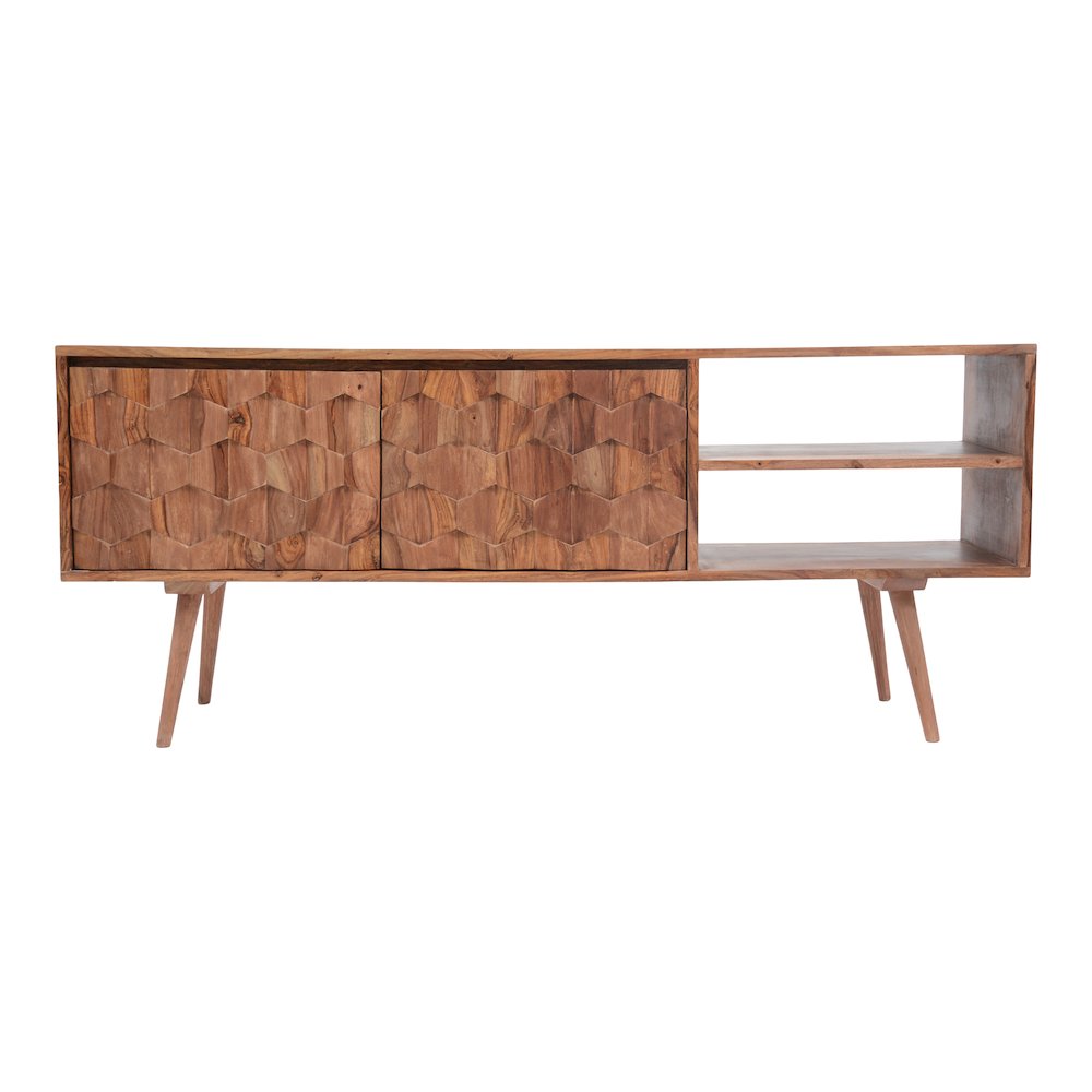 O2 TV Cabinet Natural. Picture 1