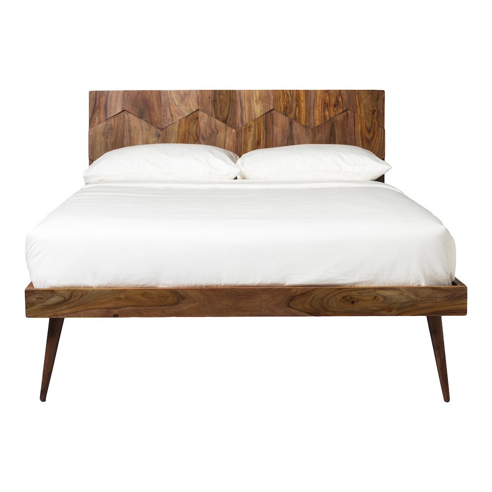 O2 Queen Bed Dark Brown. Picture 2