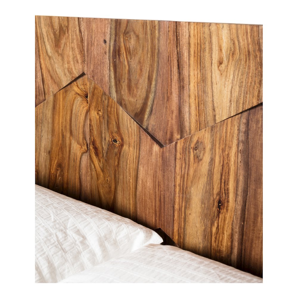 O2 Queen Bed Dark Brown. Picture 7