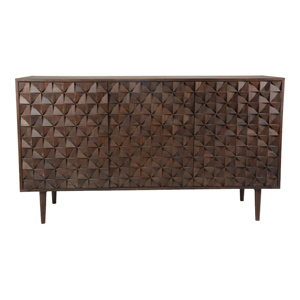 Pablo 3 Door Sideboard Dark Brown. Picture 1