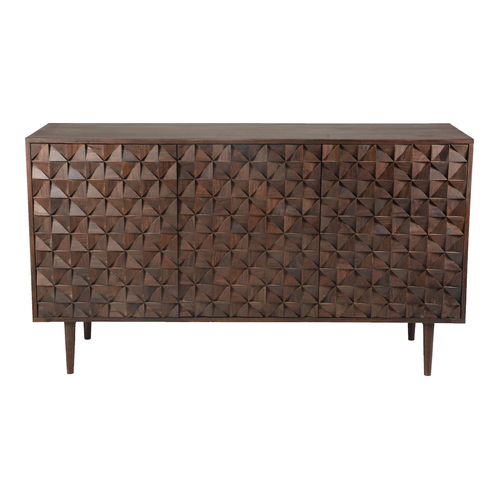 Pablo 3 Door Sideboard Dark Brown. Picture 2