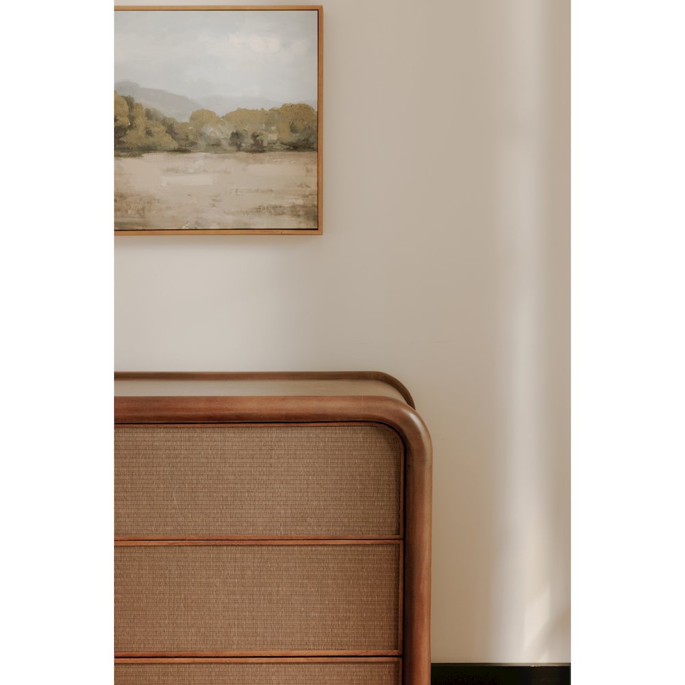 Rye 6 Drawer Dresser Warm Brown. Picture 10