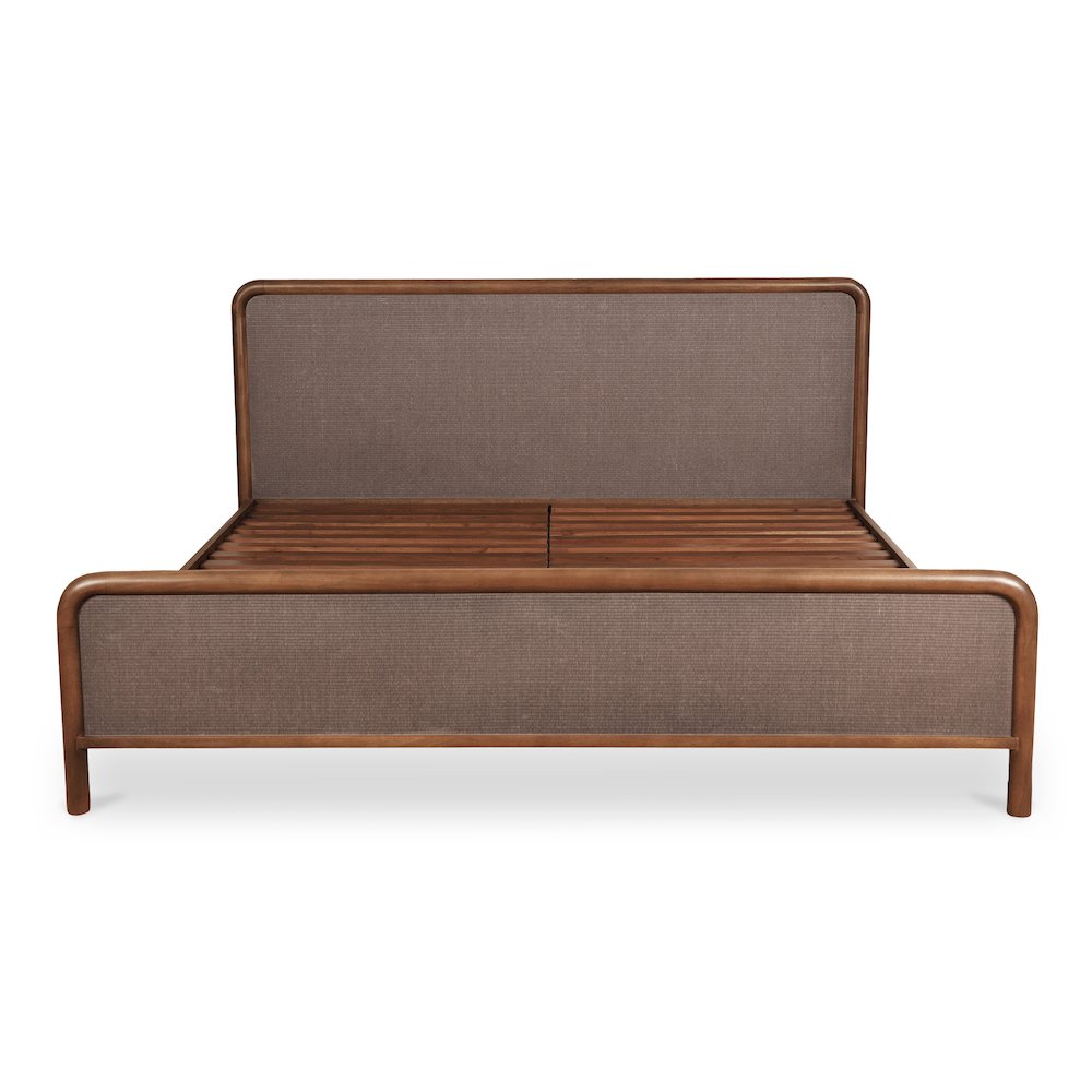Rye Queen Bed Warm Brown. Picture 2