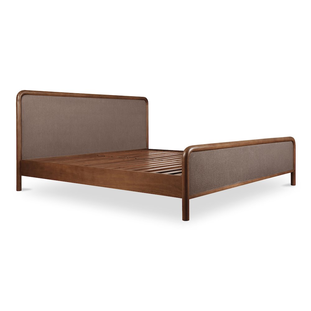 Rye Queen Bed Warm Brown. Picture 3