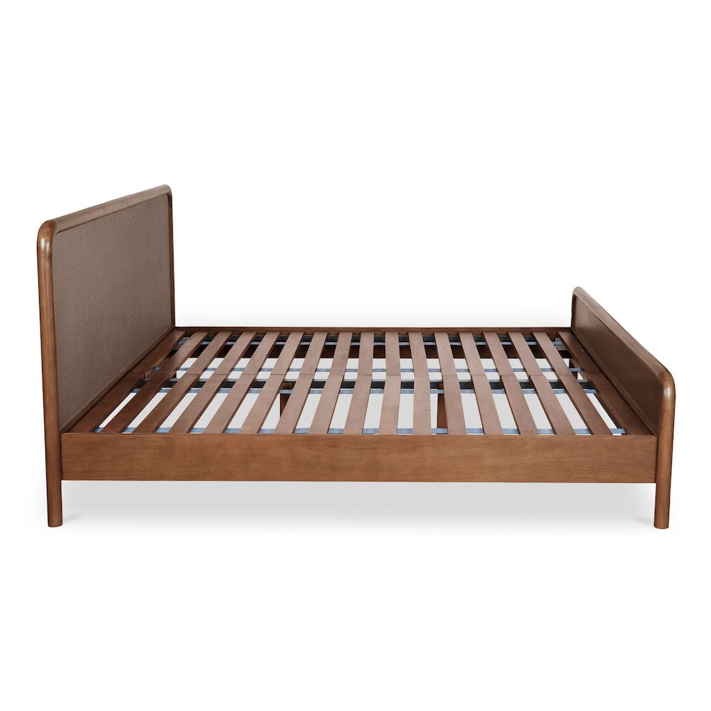 Rye Queen Bed Warm Brown. Picture 4