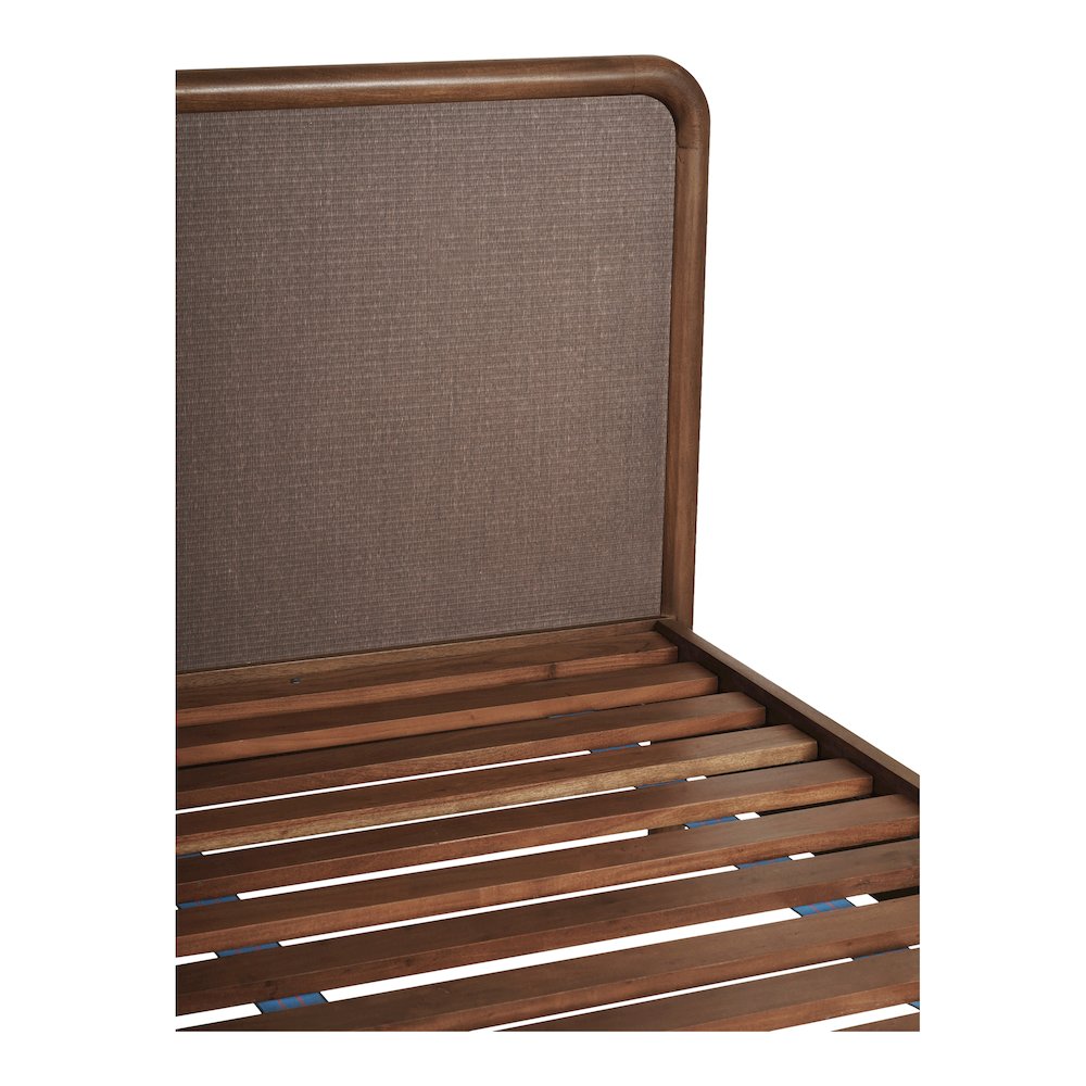 Rye Queen Bed Warm Brown. Picture 6