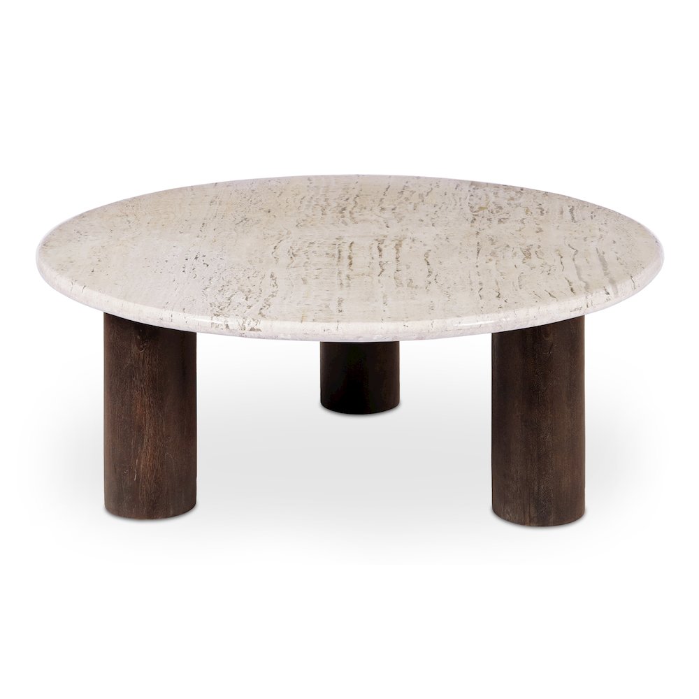 Landon Coffee Table Beige Travertine. Picture 1