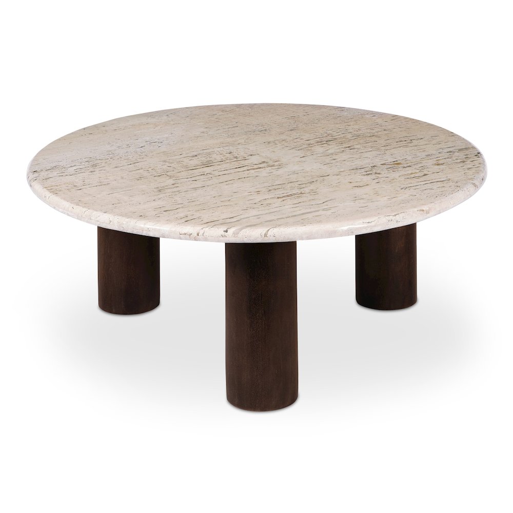 Landon Coffee Table Beige Travertine. Picture 2