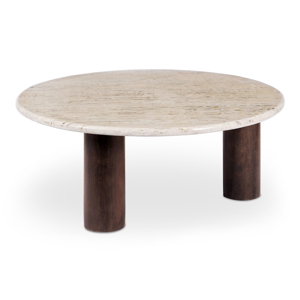 Landon Coffee Table Beige Travertine. Picture 3