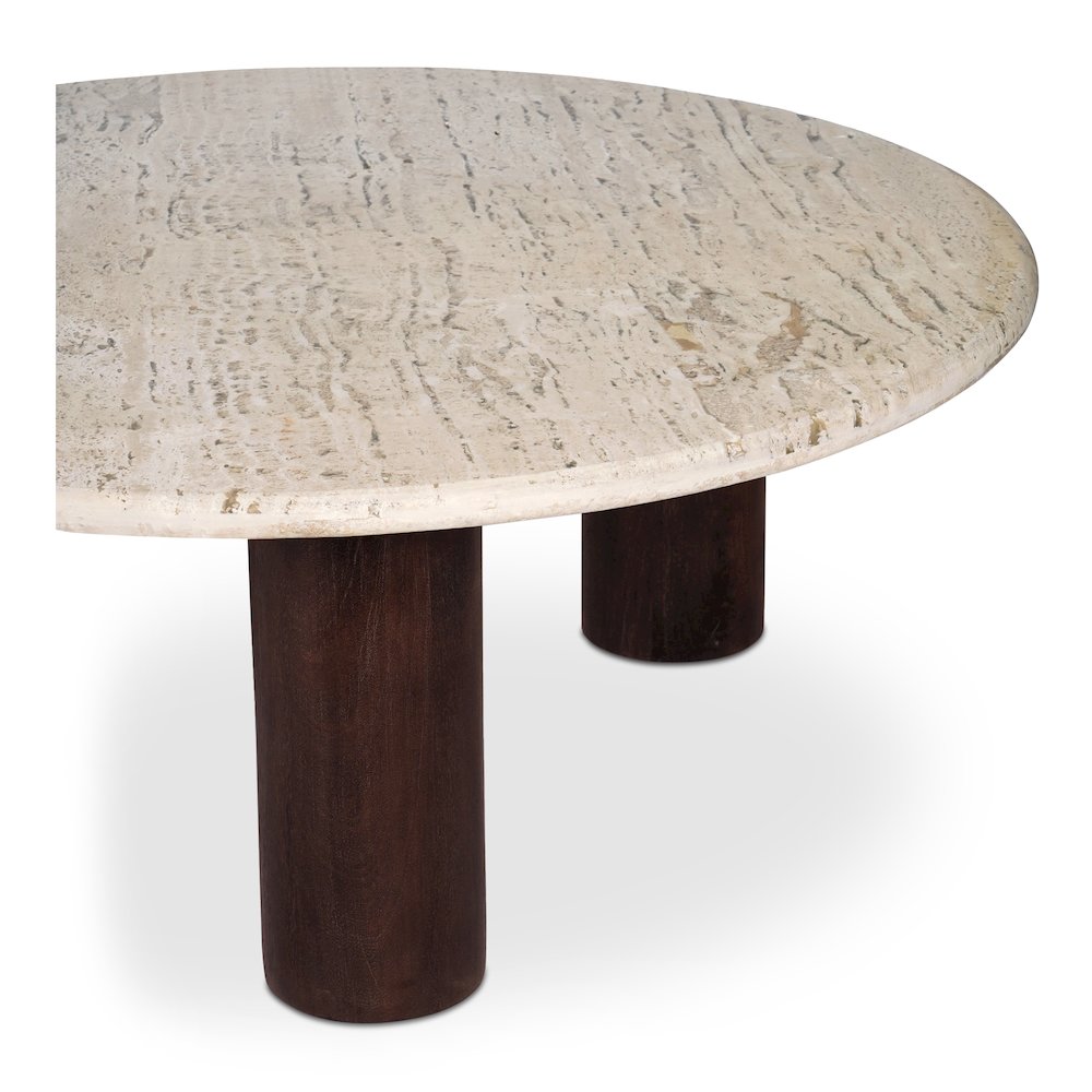 Landon Coffee Table Beige Travertine. Picture 4