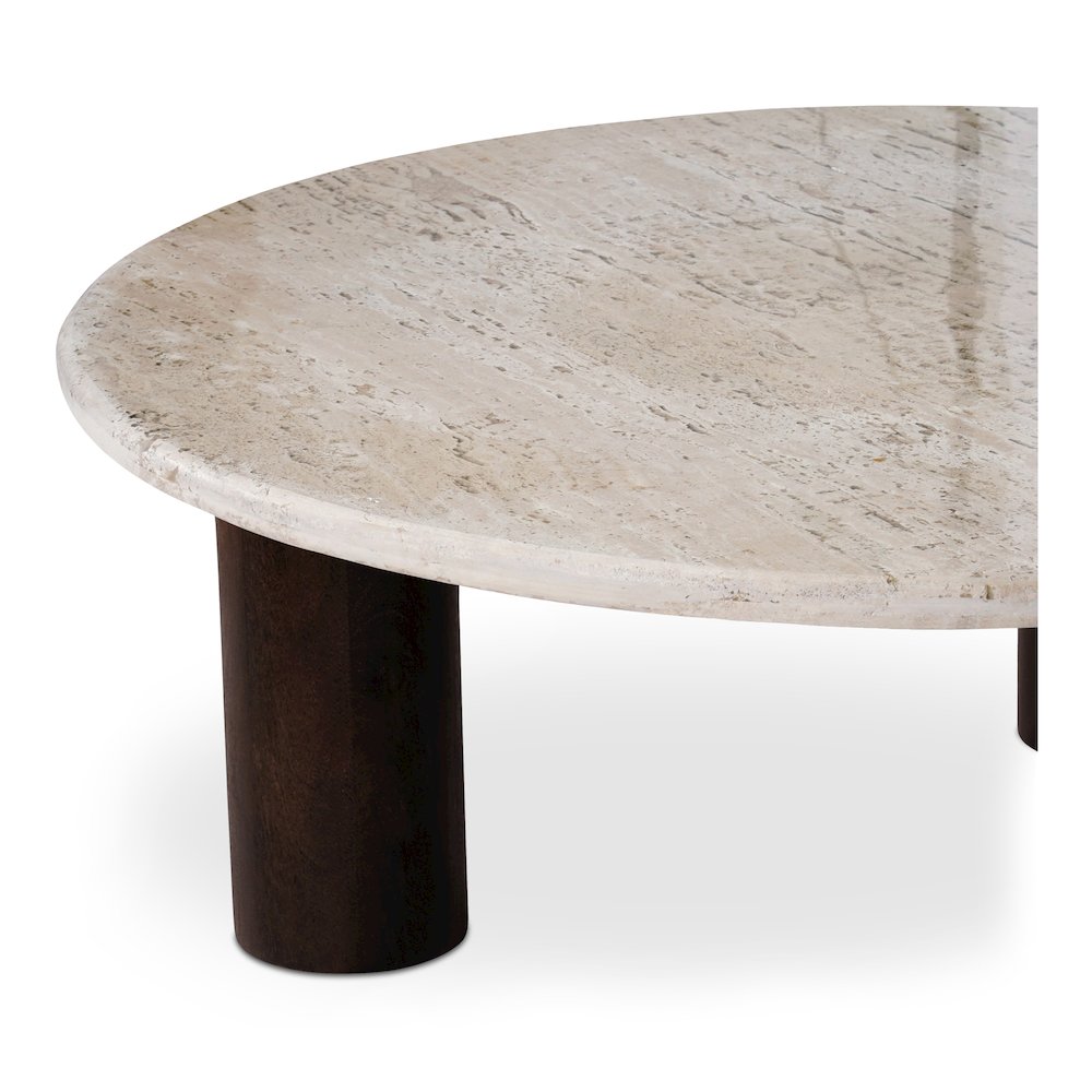 Landon Coffee Table Beige Travertine. Picture 7