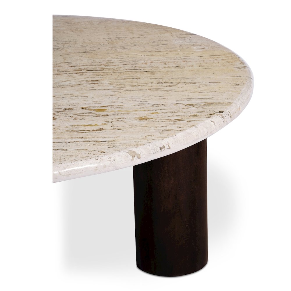 Landon Coffee Table Beige Travertine. Picture 8
