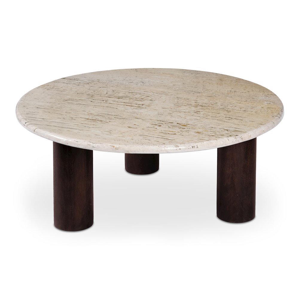 Landon Coffee Table Beige Travertine. Picture 9