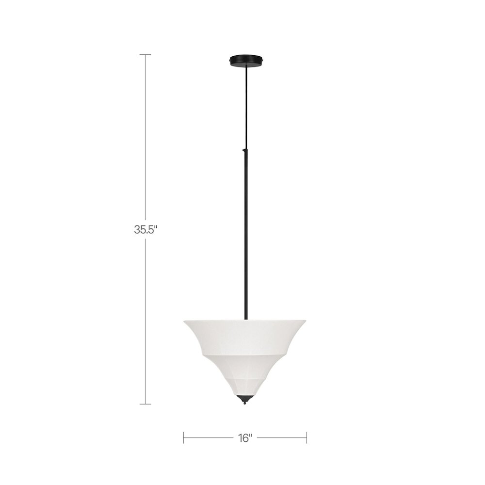 Corrina Pendant Lamp Small White. Picture 3