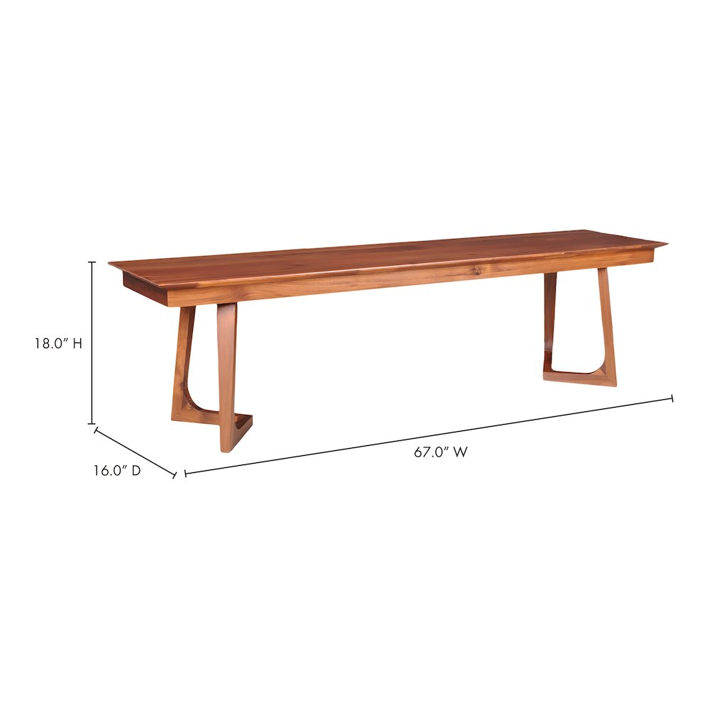 Godenza Bench Brown. Picture 3