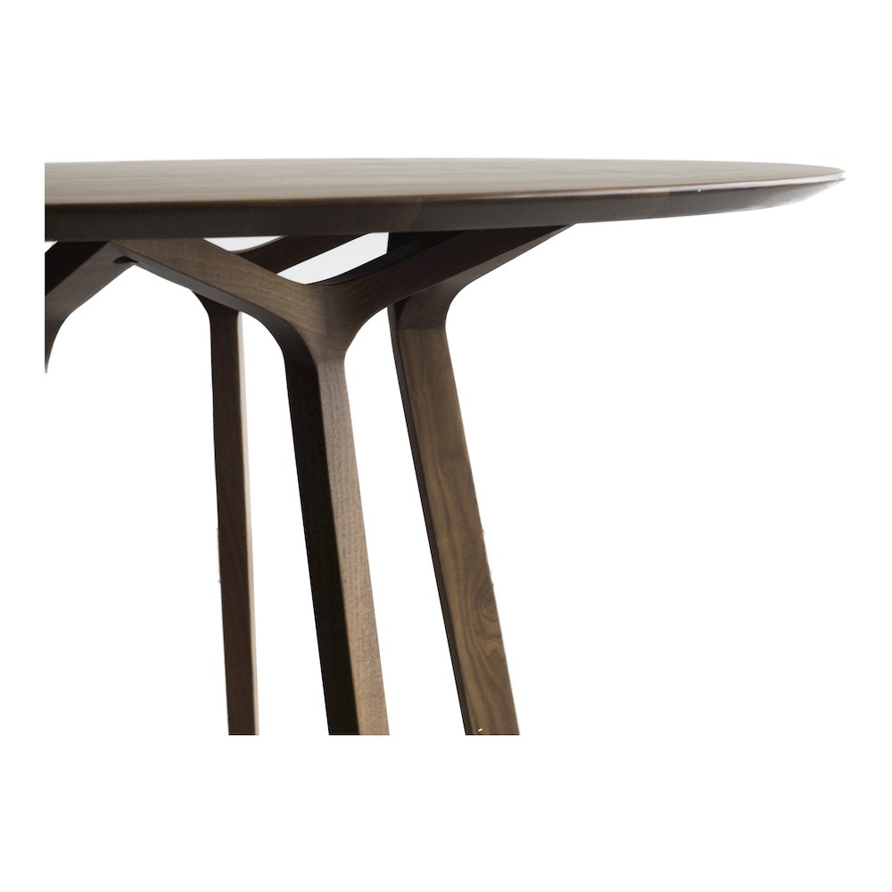 Aldo Round Dining Table Walnut. Picture 2