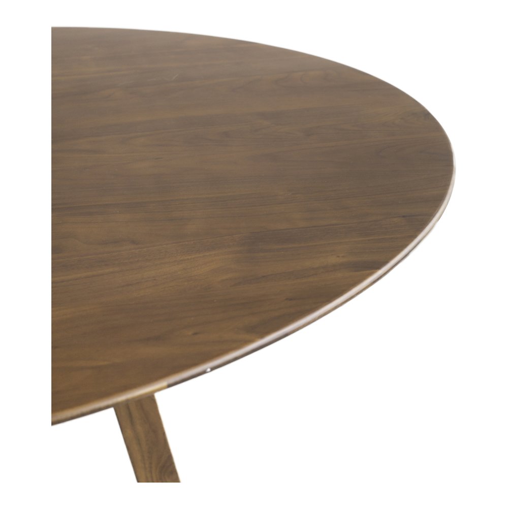 Aldo Round Dining Table Walnut. Picture 3