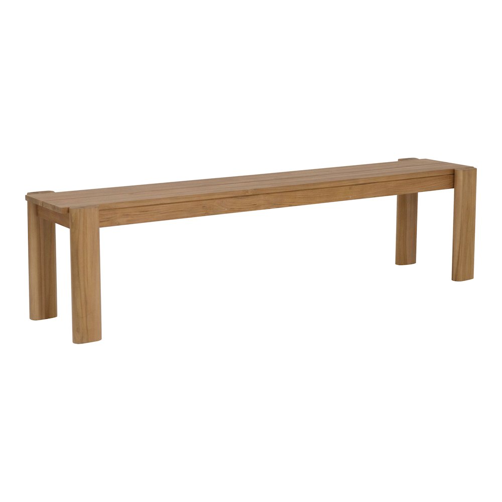 Tempo Outdoor Dining Bench Natural. Picture 2