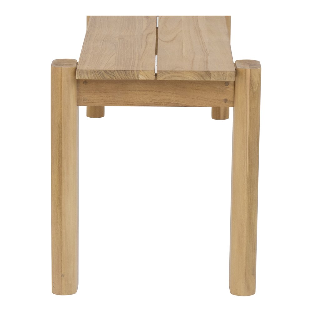 Tempo Outdoor Dining Bench Natural. Picture 5
