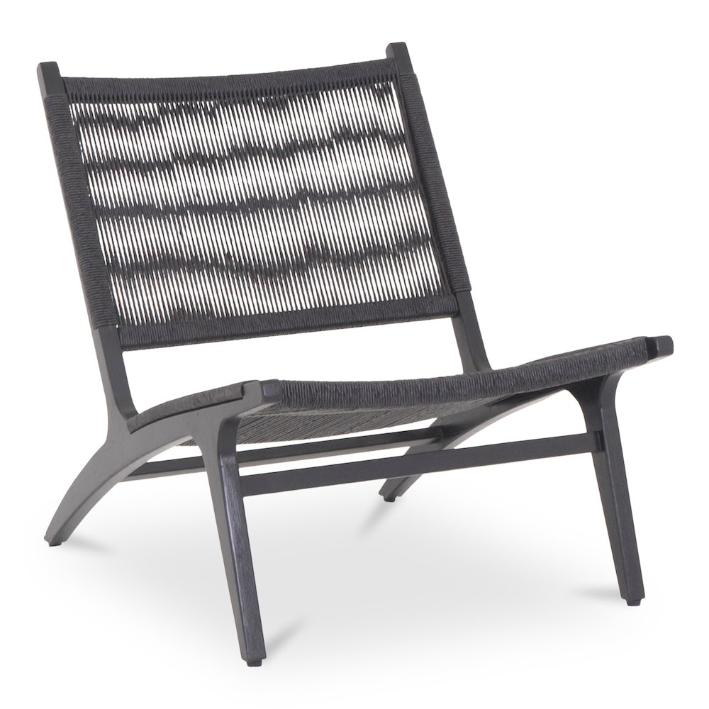 Palma Outdoor Lounge Chair Black. Picture 2