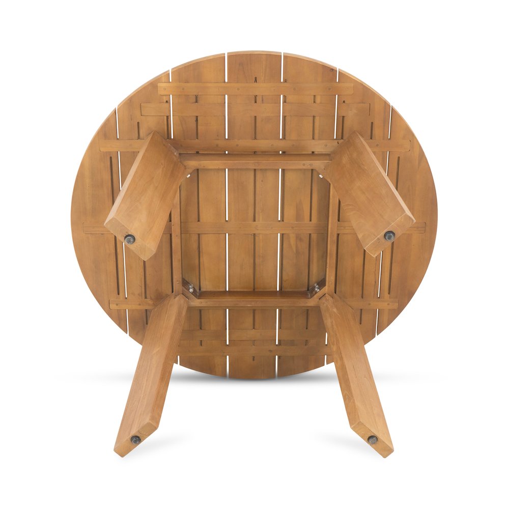 Delta Round Outdoor Dining Table Natural. Picture 4