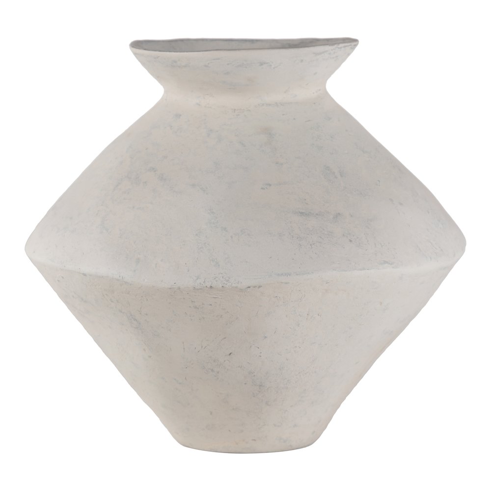 Raja Medium Decorative Vessel White. Picture 1
