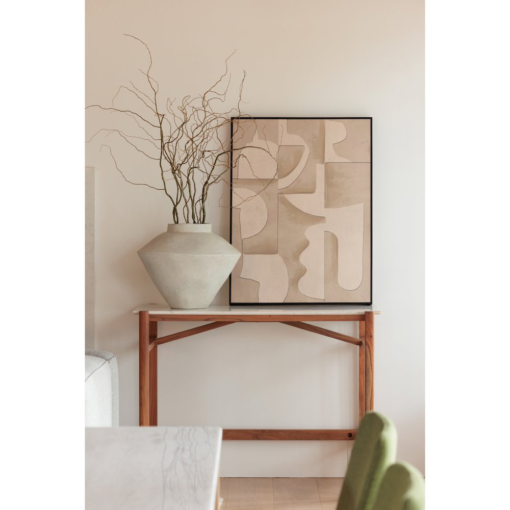 Raja Medium Decorative Vessel White. Picture 6