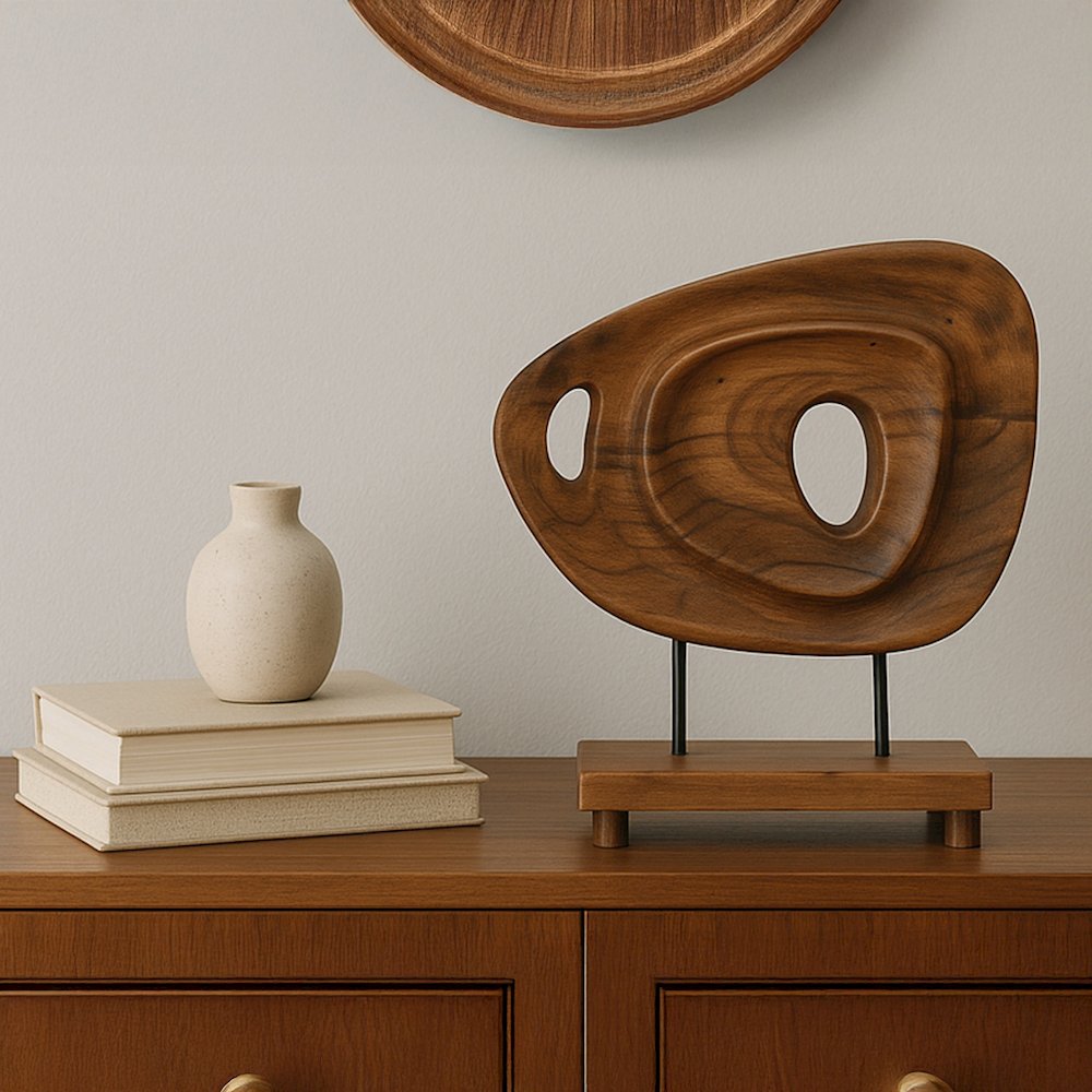 Saddler Sculpture Natural Acacia. Picture 2