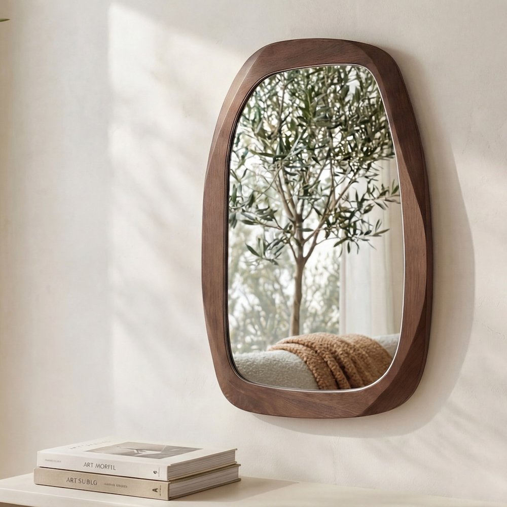 Levi Mirror Brown. Picture 1