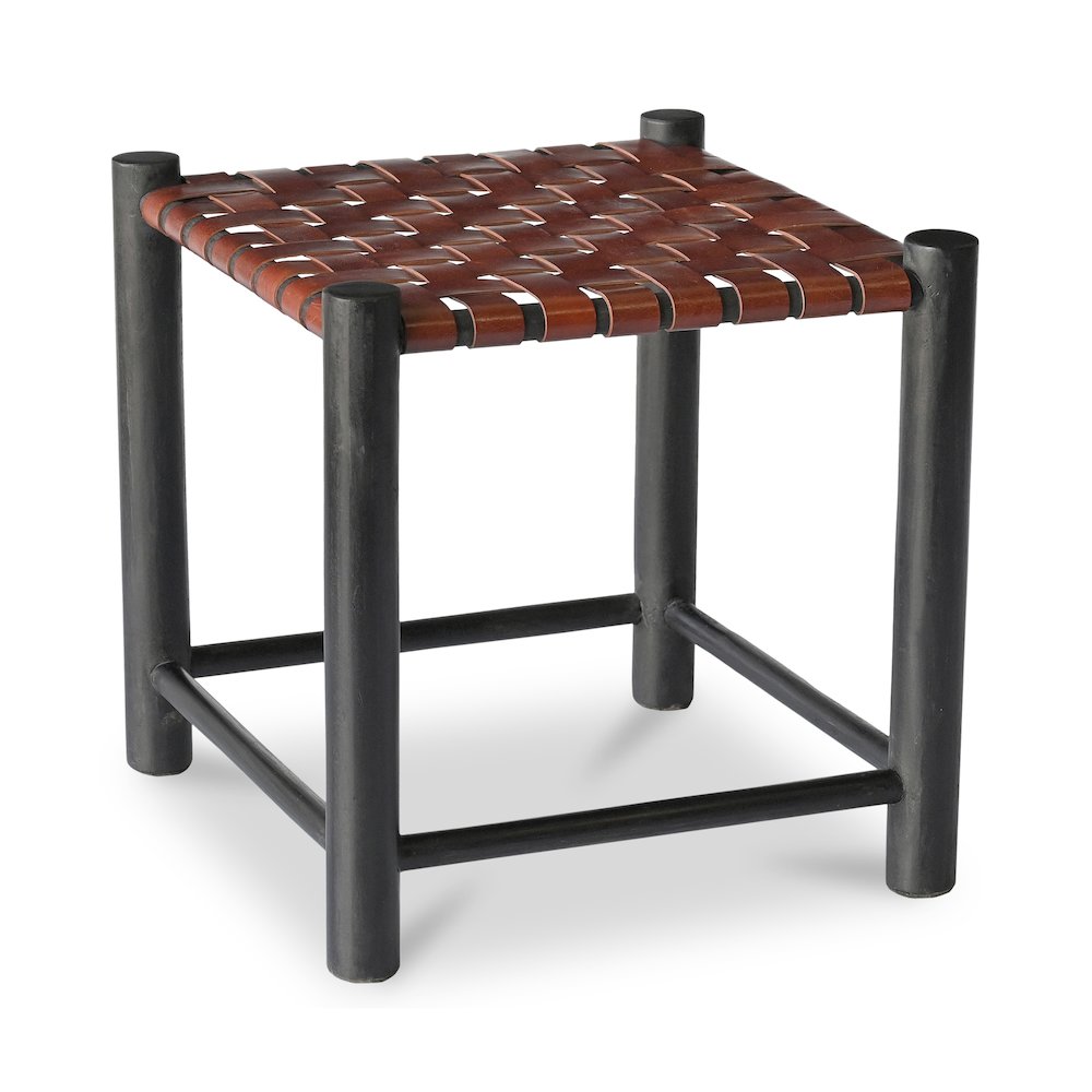 Selby Stool Burgandy. Picture 2