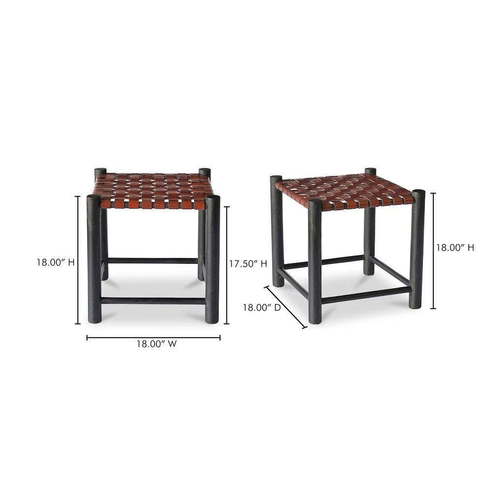 Selby Stool Burgandy. Picture 9