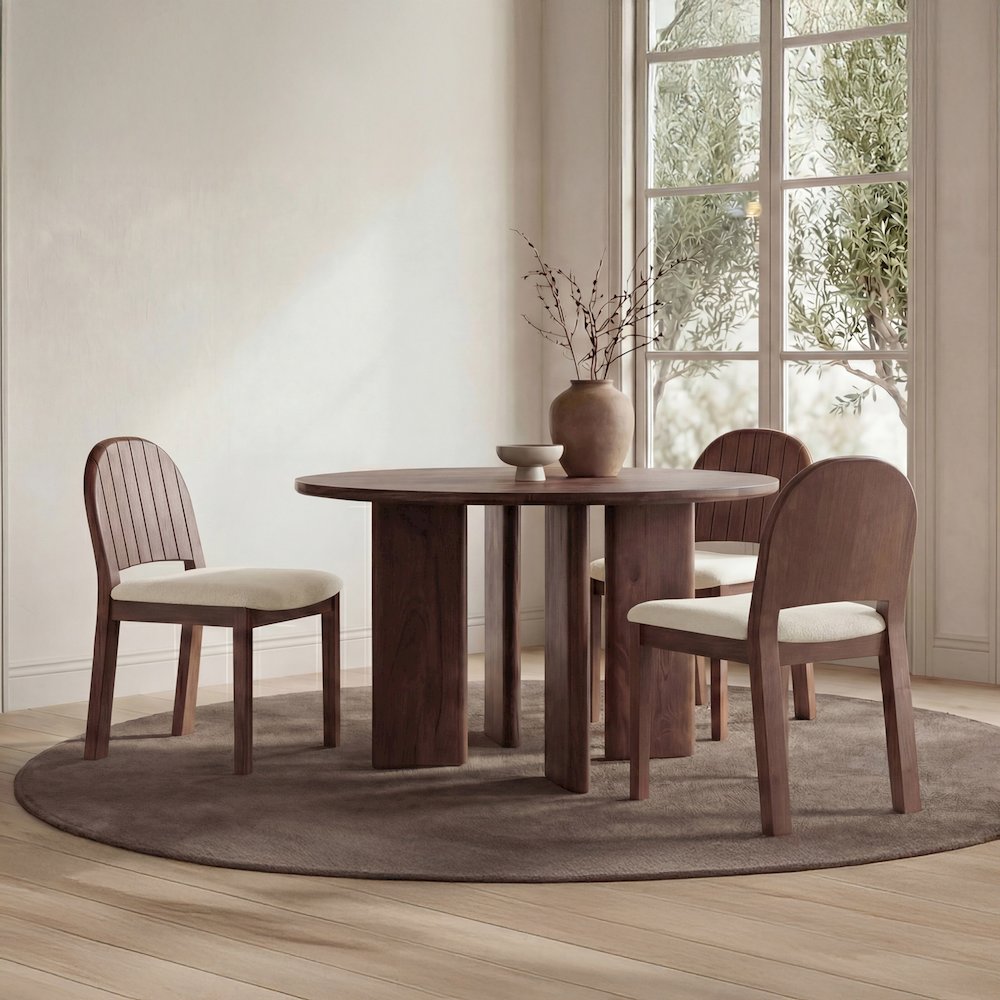 Emil Dining Chair Cream-Set of Two. Picture 2