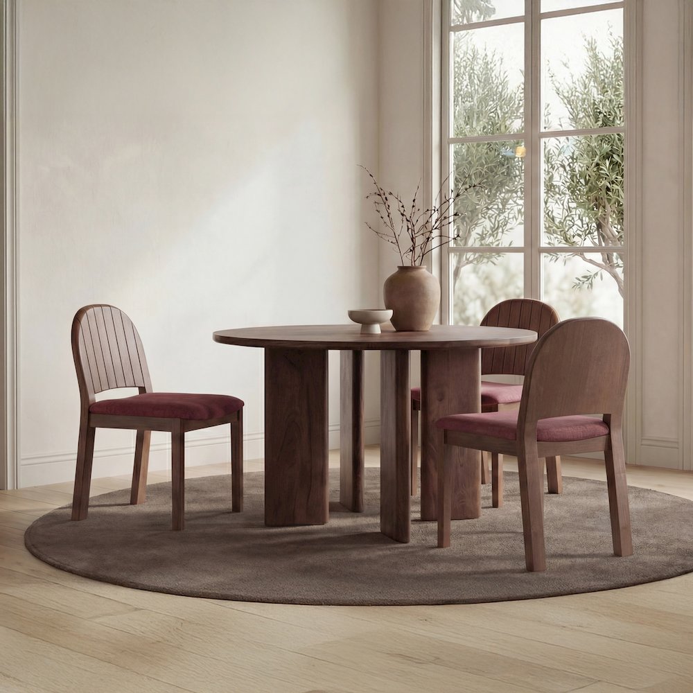 Emil Dining Chair Berry-Set of Two. Picture 2