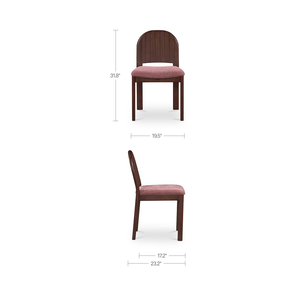 Emil Dining Chair Berry-Set of Two. Picture 3