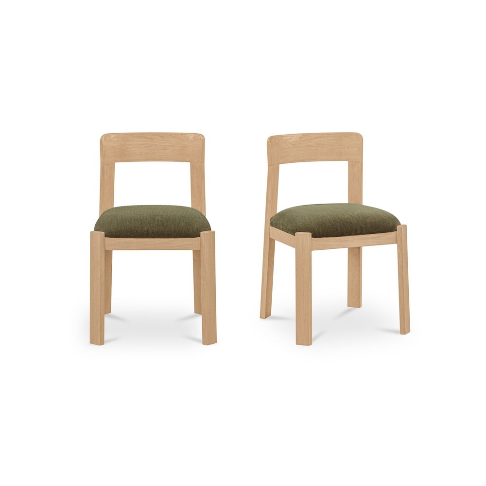 Oli Dining Chair Dark Green-Set of Two. Picture 1