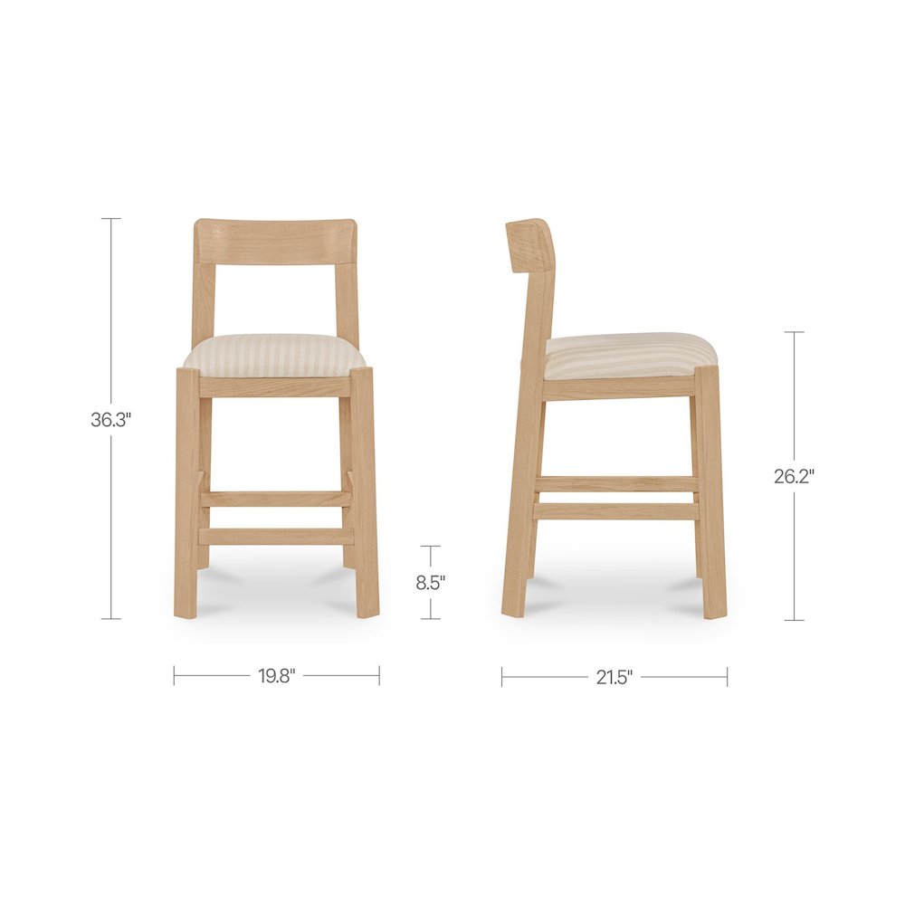 Oli Counter Stool Stripe. Picture 3