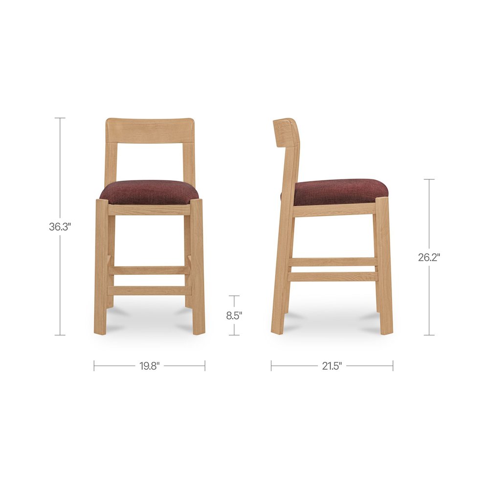 Oli Counter Stool Berry. Picture 3