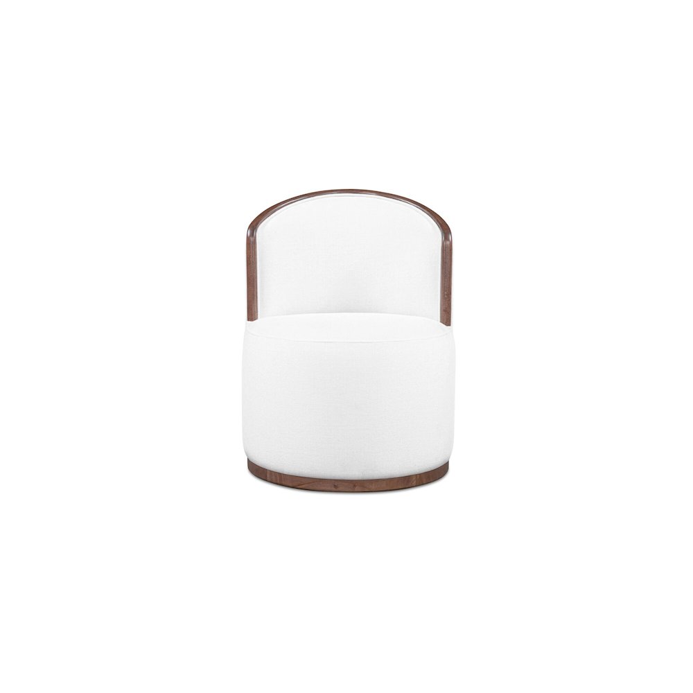 Rossi Swivel Dining Chair Cream. Picture 1