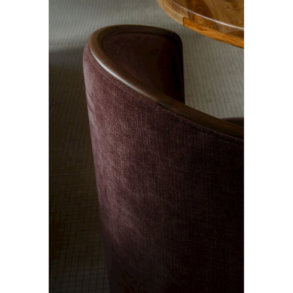 Rossi Swivel Dining Chair Berry. Picture 3