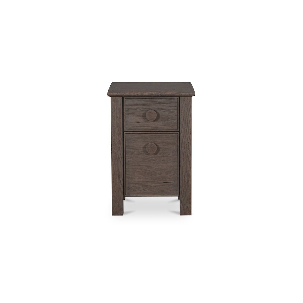 Loren Small Nightstand Dark Brown. Picture 1