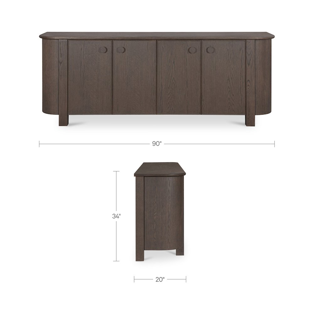 Loren Sideboard Dark Brown. Picture 3