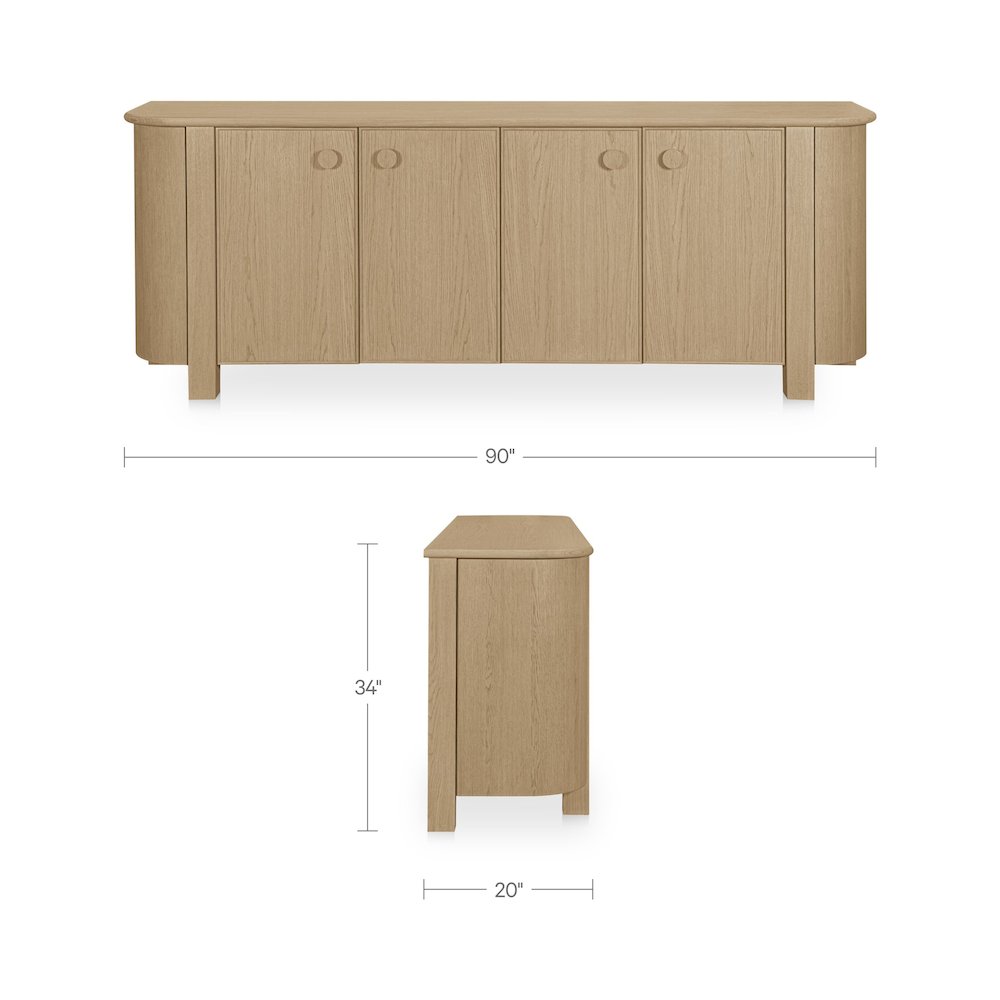 Loren Sideboard Natural. Picture 3