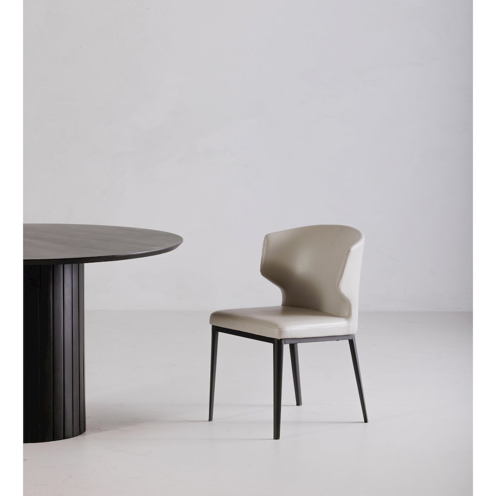 Delaney Dining Chair Beige - Set Of Two. Picture 8